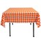 Square Gingham Tablecloth 52 Inch, Reversible Polyester Fabric